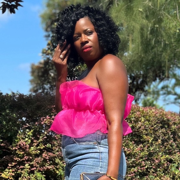 Pink Tulle Top - Picture 1 of 1